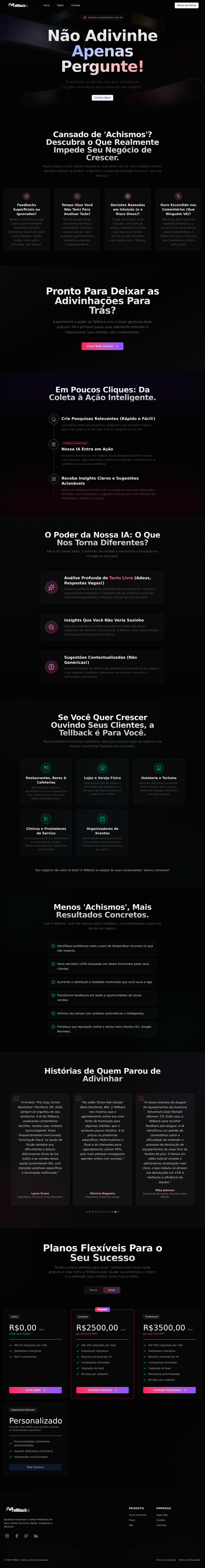 Tellback Website full-page website capture